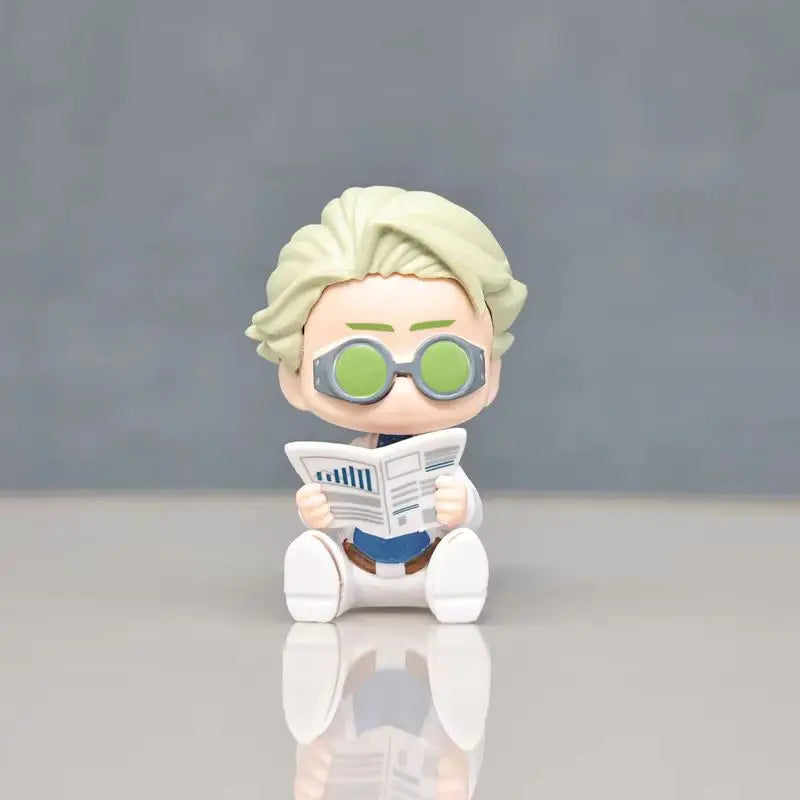 7pcs Q Version Jujutsu Kaisen Anime Figure Gojo Satoru Kugisaki Nobara Kawaii Model  Desktop Ornament Figurine Children Toy Gift