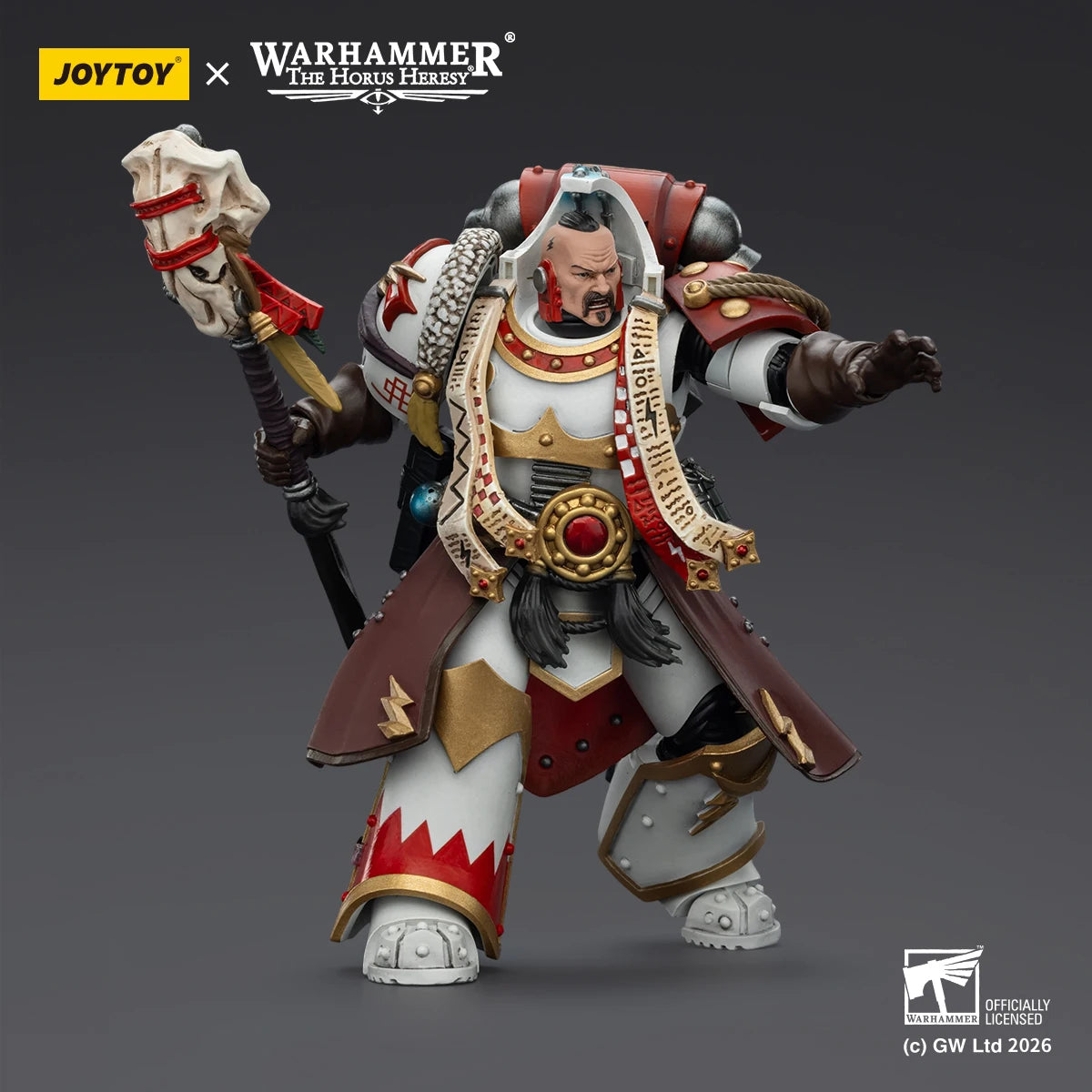 JOYTOY 1/18 Warhammer 40K Action Figures White Scars Stormseer Consul Legion Praetor in Cataphractii Terminator Armour Model