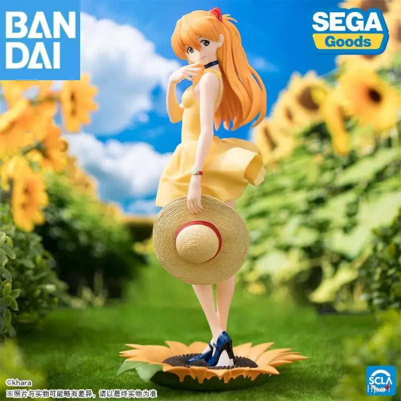 Bandai Namco Banpresto Luminasta Neon Genesis Evangelion Sommerkleid Ver.2 Asuka Langley Soryu PVC 15Cm Figur Anime Modell Spielzeug