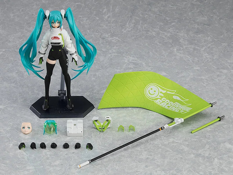 In Stock GSC Figma  Miku GT Project 2022 Racing Future Genuine Figures Peripheral Ornaments Scenery Action Figure Collection