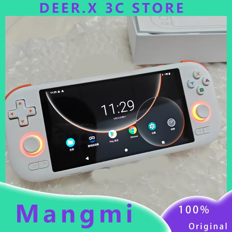 MANGMI AIR X Gaming Konsole Snapdragon 662 Mit 5000mAh Batterie 5,5-zoll Bildschirm RGB Halle Joystick Halle Linear Trigger Handheld