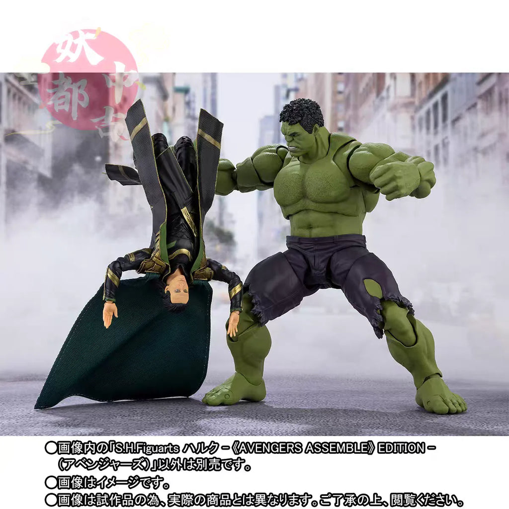 Bandai Shf Marvel Avengers Endgame Edition Captain America Iron Man Mk6 Thor Hulk Figure Model Collection Toy Gift in Stock