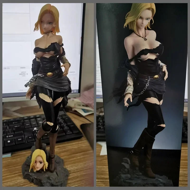 30cm Anime Dragon Ball Z Figures Android 18 Figure Doll Action Pvc Collection Hero Belief X Hunter Fan Decor Gifts Toys
