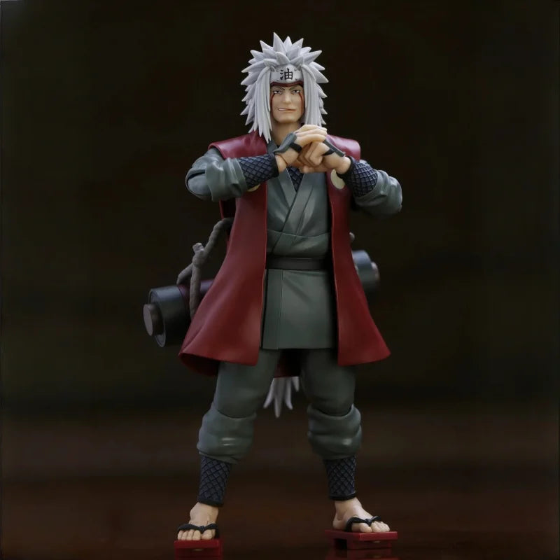 Bandai S.H.Figuarts Jiraiya Naruto Shippuden Action Figure Anime Merch Collection Decoration Goods Movable PVC Model Toys Gift