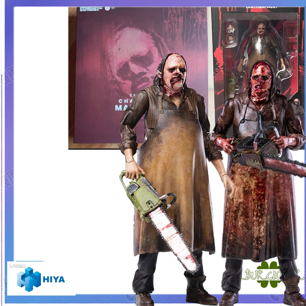 HIYA TOYS  GENUINE ORIGINAL  HIYA FILM SERIES TEXAS CHAINSAW MASSACRE (2022) LEATHERFACE MASSACRE EDITION     Action Figure Toys
