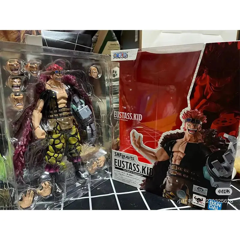 Bandai Sh Figuarts One Piece Dracule Mihawk Eustass Kid Action Figure Collectible Model Anime Collection Festival Gift