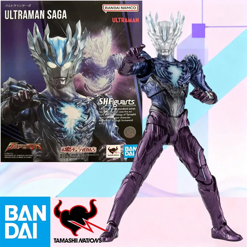 Bandai S.H.Figuarts Ultraman Saga Tamashii Web Limited Action Figure 150mm Movable Collectible Model PVC ABS with Effect Parts