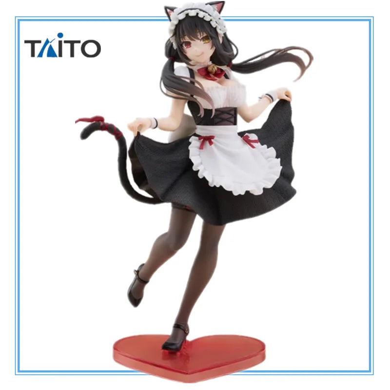 В наличност Оригинален TAITO DATE A LIVE Токисаки Куруми PVC 18 см аниме герой модел колекция играчки подаръци