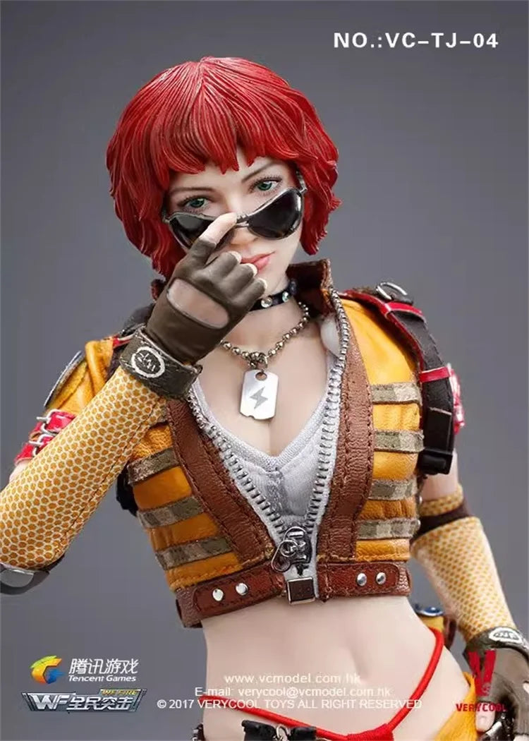 VERYCOOL VC-TJ-04 1/6 Soldier Female Mercenary Red Peach K Full Set 12'' Figure Model Toy In Stock