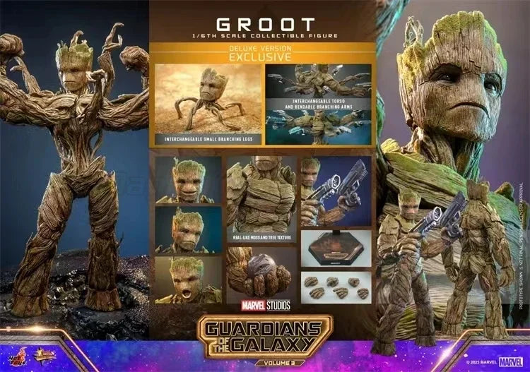 【MT】Hot Toys MMS706 MMS707 Marvel Guardians of The Galaxy 3 Groot 1/6 Scale Collectible Doll Movie Character Model Toy Gift