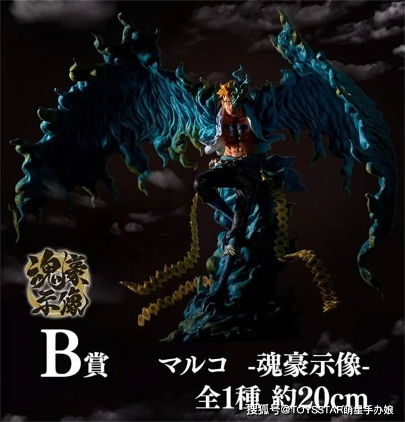 Bandai Original Bp One Piece Ichiban Kuji Marco Kaido Devil Fruit Ability Person Anime Figure Collection Model Toys Gift Models