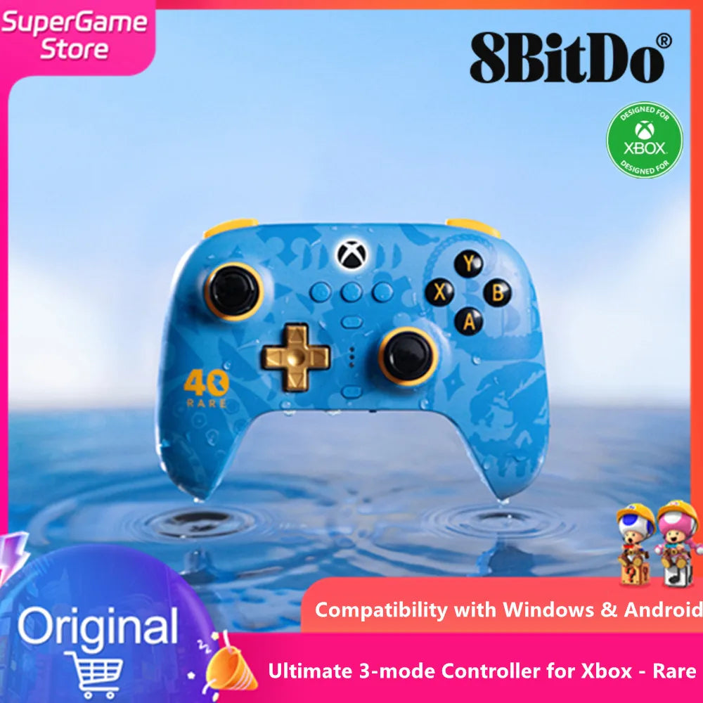 8Bitdo Ultimate 3-Mode Controller Rare 40th Anniversary Edition 2.4G wireless Xbox controller for Windows& Android Xbox One,