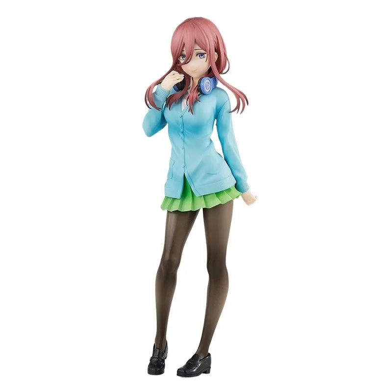 In Stock Genuine Good Smile Company Gotoubun No Hanayome ∬ Nakano Miku Pop Up Parade Anime Figure Garage Kit Anime Cartoon