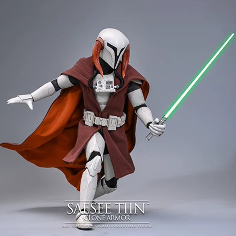 Hot Toys Star Wars Saesee Tiin Clone Armor Version 1/6 Scale Articulated Joints Figure Desktop Ornament Collection in stock