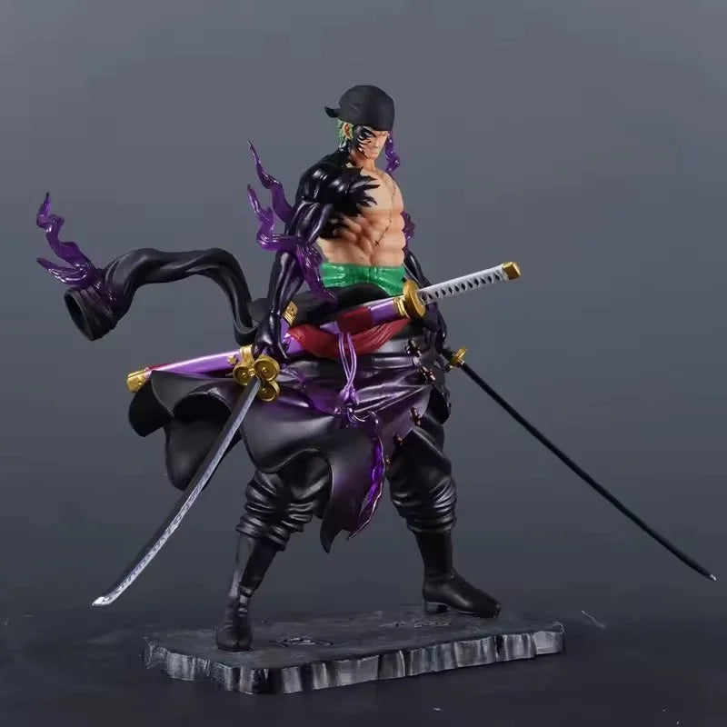 One Piece Anime Figure Roronoa Zoro Anime Figurine Double-Pole 24cm Pvc Model Collection Decoration Cartoon Kids Toys Xmas Gift