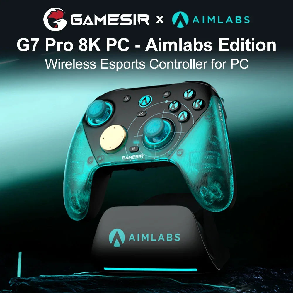 GameSir G7 Pro 8k PC Aimlabs Edition Wireless Controller for FPS Esport Gaming with Motion Control Hall Trigger TMR Strick Gen-2