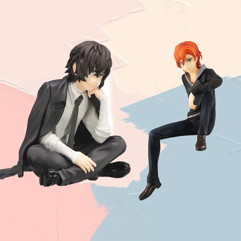 DIE 12 cm große Bungo Stray Dogs Dazai Osamu Noodles Press Figur Japanische Cartoon-Figuren-Kollektion Niedliches Spielzeug