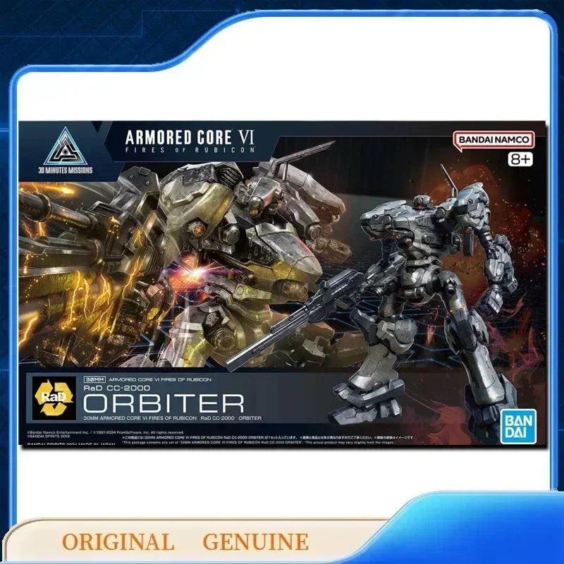 Bandai Original Genuine 30MM RaD CC-2000 ORBITER ARMORED CORE VI Anime Action Figures Toys Kids Gift Assembly Model Ornaments