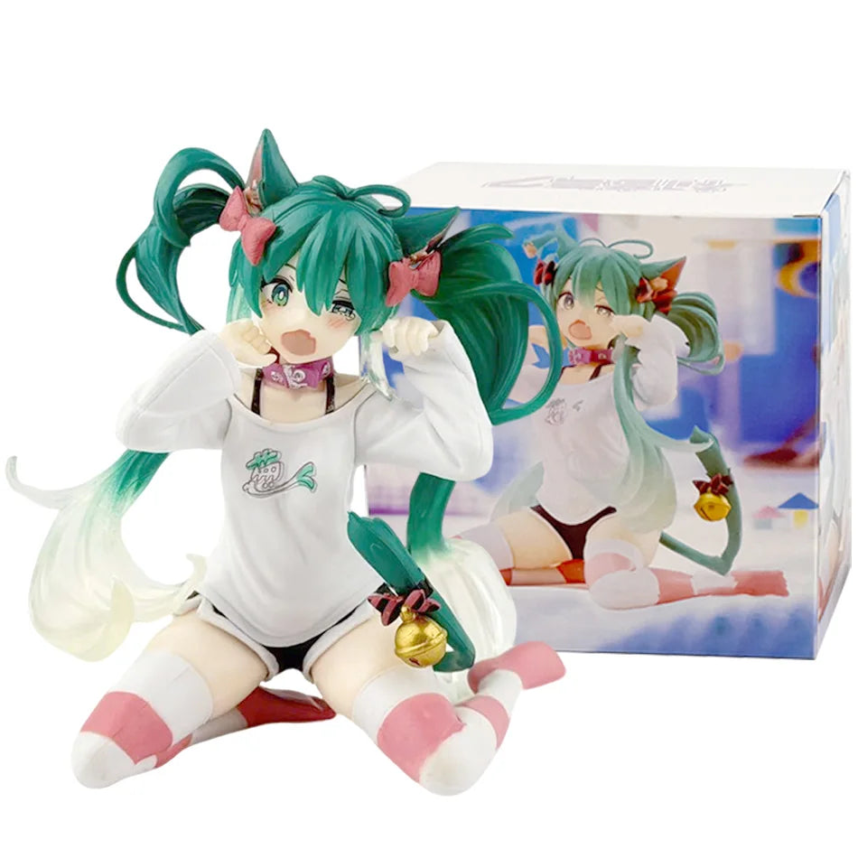 New In Stock Hatsune Miku In A World With Closed Windows Collectible Anime Action Kwaii Miku Figures Model Toys Christmas Gifts