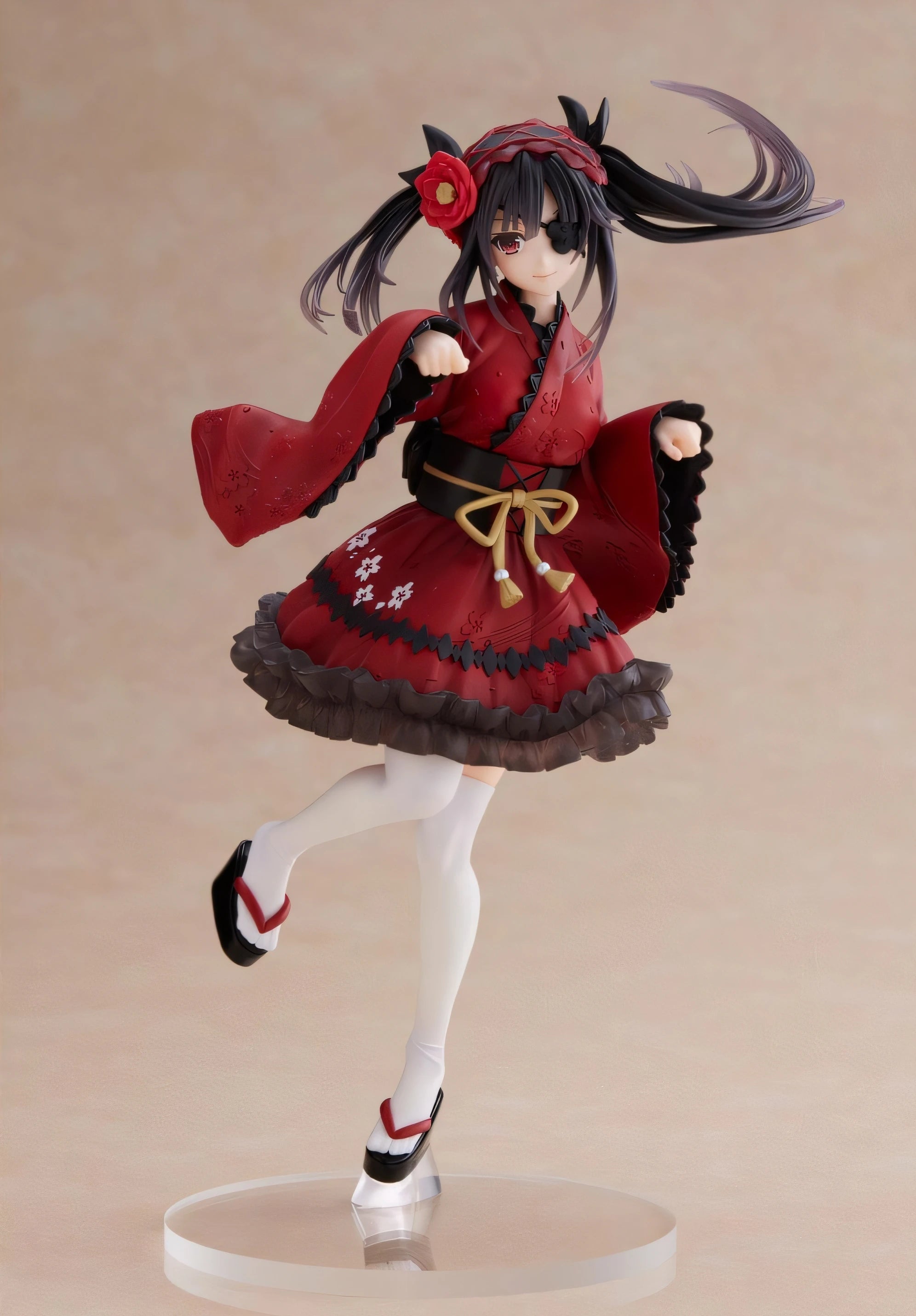 In Stock TAITO DATE A LIVE Tokisaki Kurumi Japanese Gothic Kimono Desktop Cute Anime Action Figure Toy Gift Model Collection