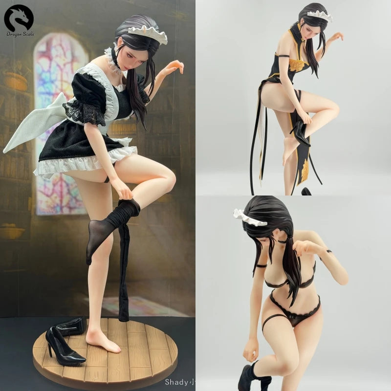 New In Stock Original She is real Bearpanda × Lou LL 1/6 Maid Ultra Realistic Figure Beautiful Girl Model Toys Ornament
