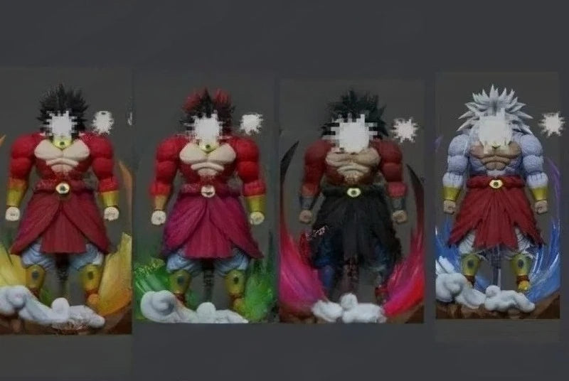 【New】Kong Dragon Ball SHF Super Saiyan Super Saiyan Four Broly MA08L,09L,10L,11L Anime Figure Model Toy