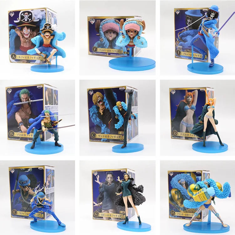 Hot 20cm One Piece Toys Rewards 20th Anniversary Nico Robin Model Ornaments Anime Statue Decoration Pvc Action Dolls Xmas Gifts