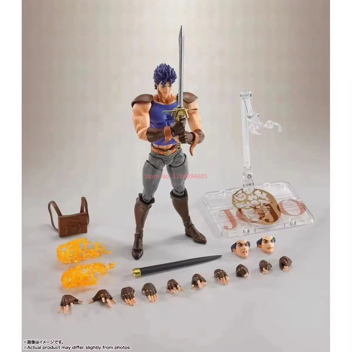 Hot Bandai Original Sh Figuarts Jojos Bizarre Adventure Stardust Crusaders Jotaro Kujo Jonathan Pvc Action Figure Gift For Adult