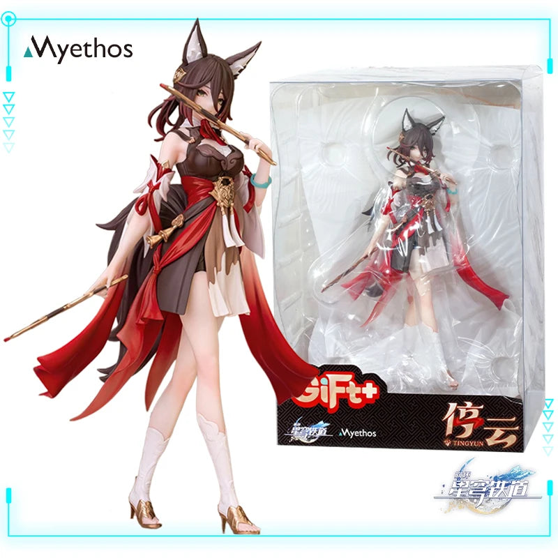 Myethos Original Genuine miHoYo Honkai: Star Rail Tingyun Fox Girl Gift+ 1/10 Model 17.5cm Collections Toy Figures Birthday Gift