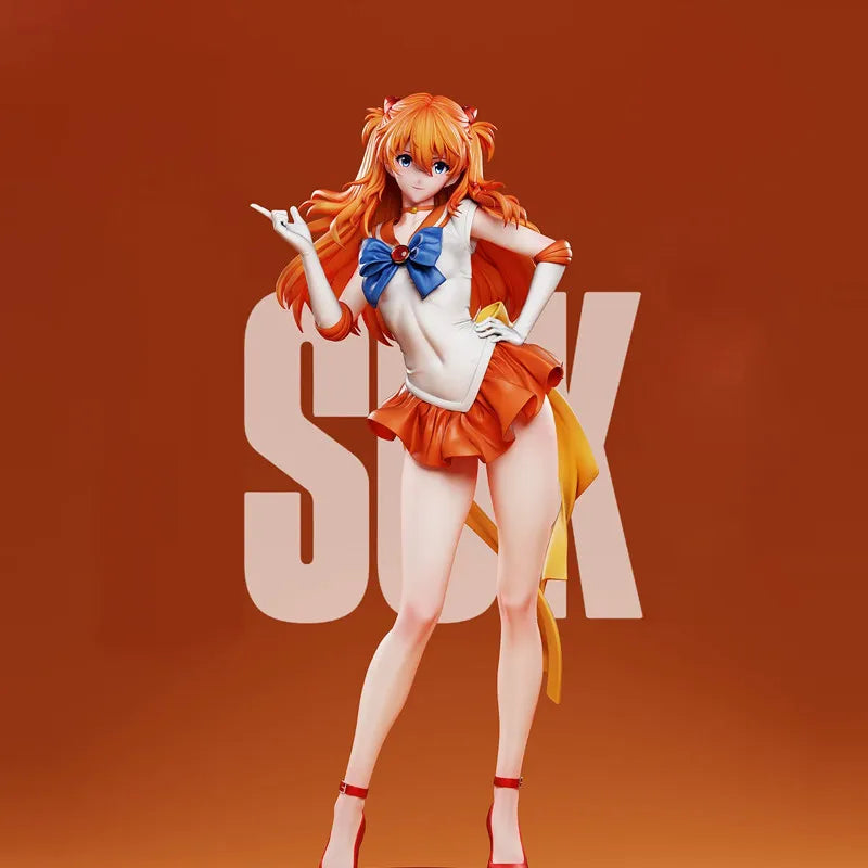 30cm Anime Asuka Langley Soryu Figure Shikinami Asuka Rangure Figures Pvc Colletion Statue Desk Decora Model Doll Toy Gifts