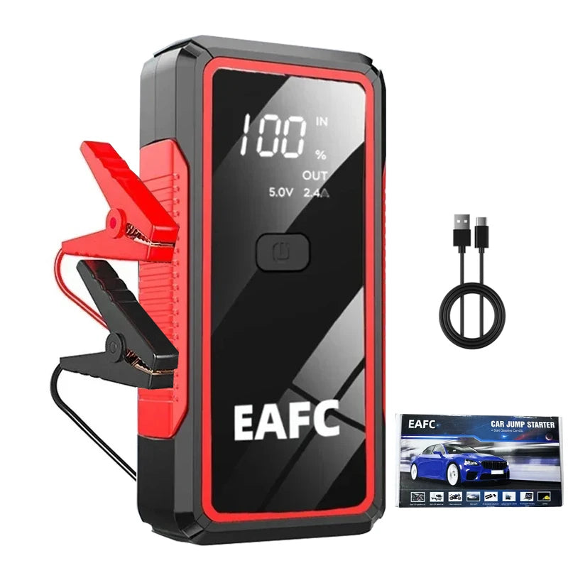 EAFC 2000A Car Jump Starter Portable Power Bank  Car Battery Booster 12V Auxiliary Starting Device for Diesel Gasoline