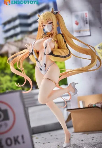 Genuine Ensoutoys Original Lily Lily Dairy Cow Ver. 24cm Pvc 1/7 Figures Cow Clothes Models Toys Collectibles Gifts