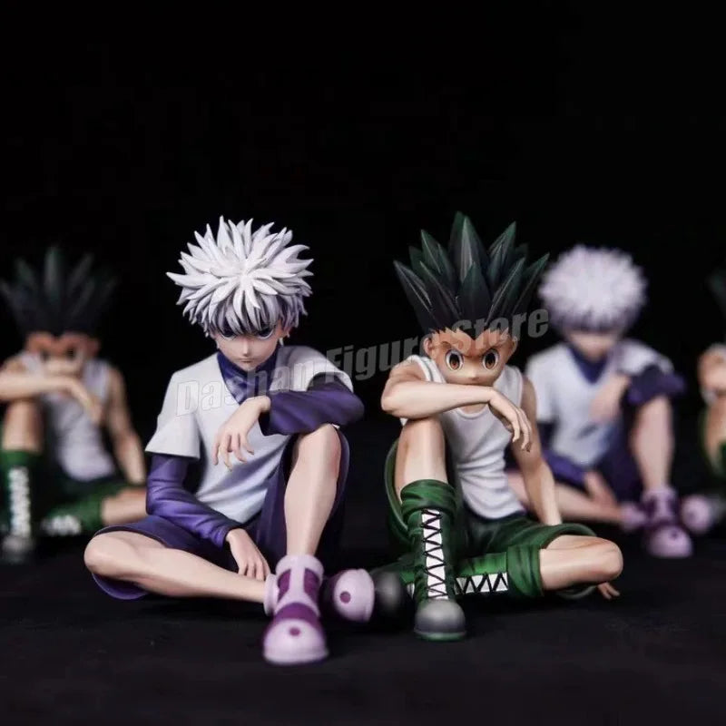 PG Hunter×Hunter GON FREECSS Killua Zoldyck Action Figure Noodle Stopper Anime Killua Figure Statue Car Ornaments PVC Model Toys