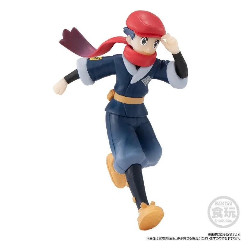In Stock Bandai Genuine Shokugan Pokemon Hisui Rei Samurott Decidueye Anime Character for Kids Gift Collection Action Toys Model