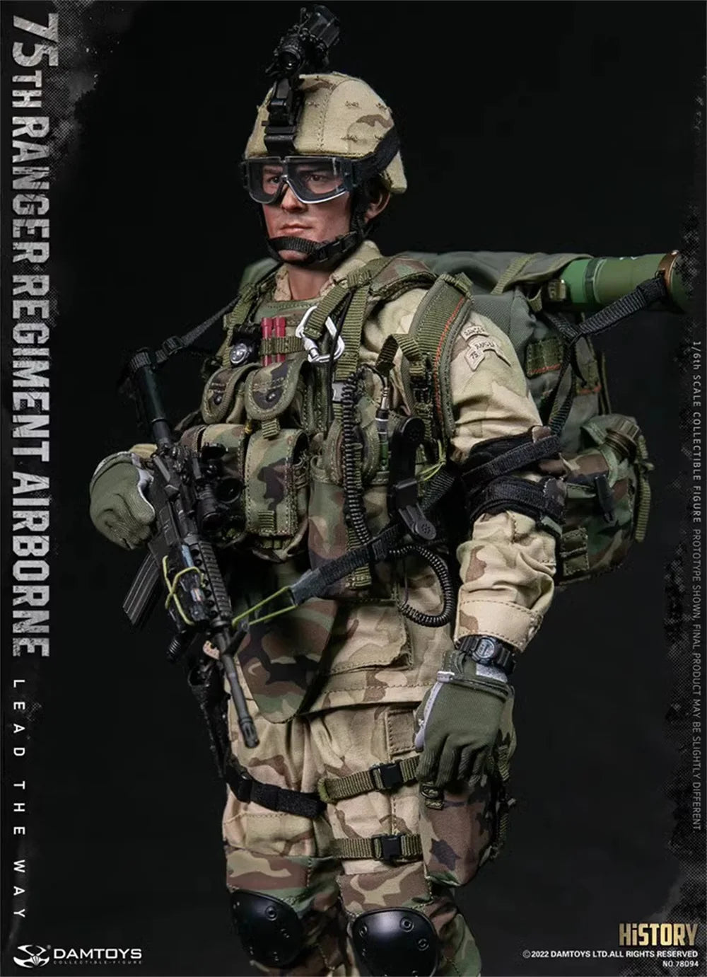 1/6 DAMTOYS DAM 78094 US. 75th Ranger Soldier Regiment Army Man Full Set Action Figure Gift For Fans Collect