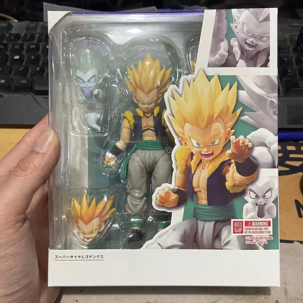 Super Saiyan Gotenks Dragon Ball Anime Articulated Figure - Collectible Model Statue for Desktop Decoration Anime Fans Gift