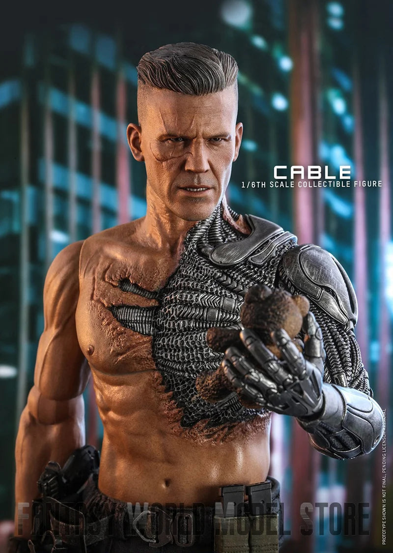 In Stock Hot Toys MMS583 1/6 Scale Male Soldier Josh James Brolin Cable Nathan 12'' Full Set Collectible Action Figure Model