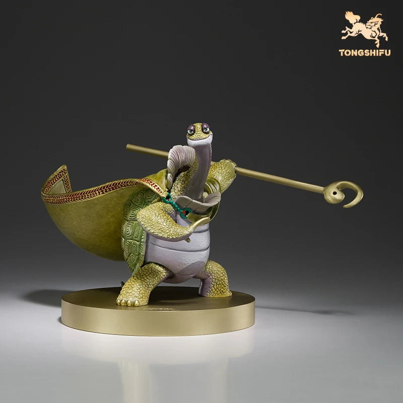 Copper Craft Chinese Cartoon Film Kung Fu Panda Animal Figurines Master Oogway Sculptures Ornament Desktop Decor Art Collection