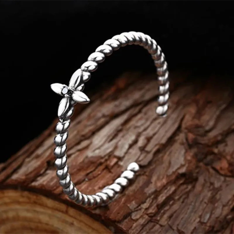 High Quality Clover Bracelet Bangle Argent 925 Sterling Silver Luxury Brand Designer Fine Jewelry Man Woman 2025 Relationship B6