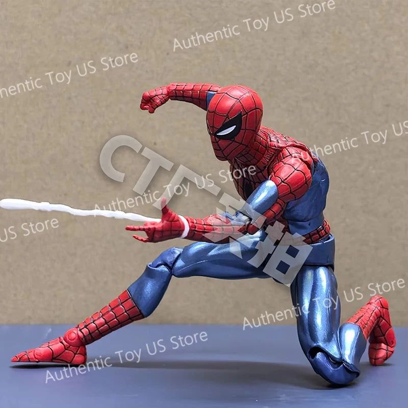 100% Original Ct Toys Spiderman Mafex 075 Figure The Anazing Spider-Man Comic Ver Mafex 185 Anime Action Figure Model Gifts Toys