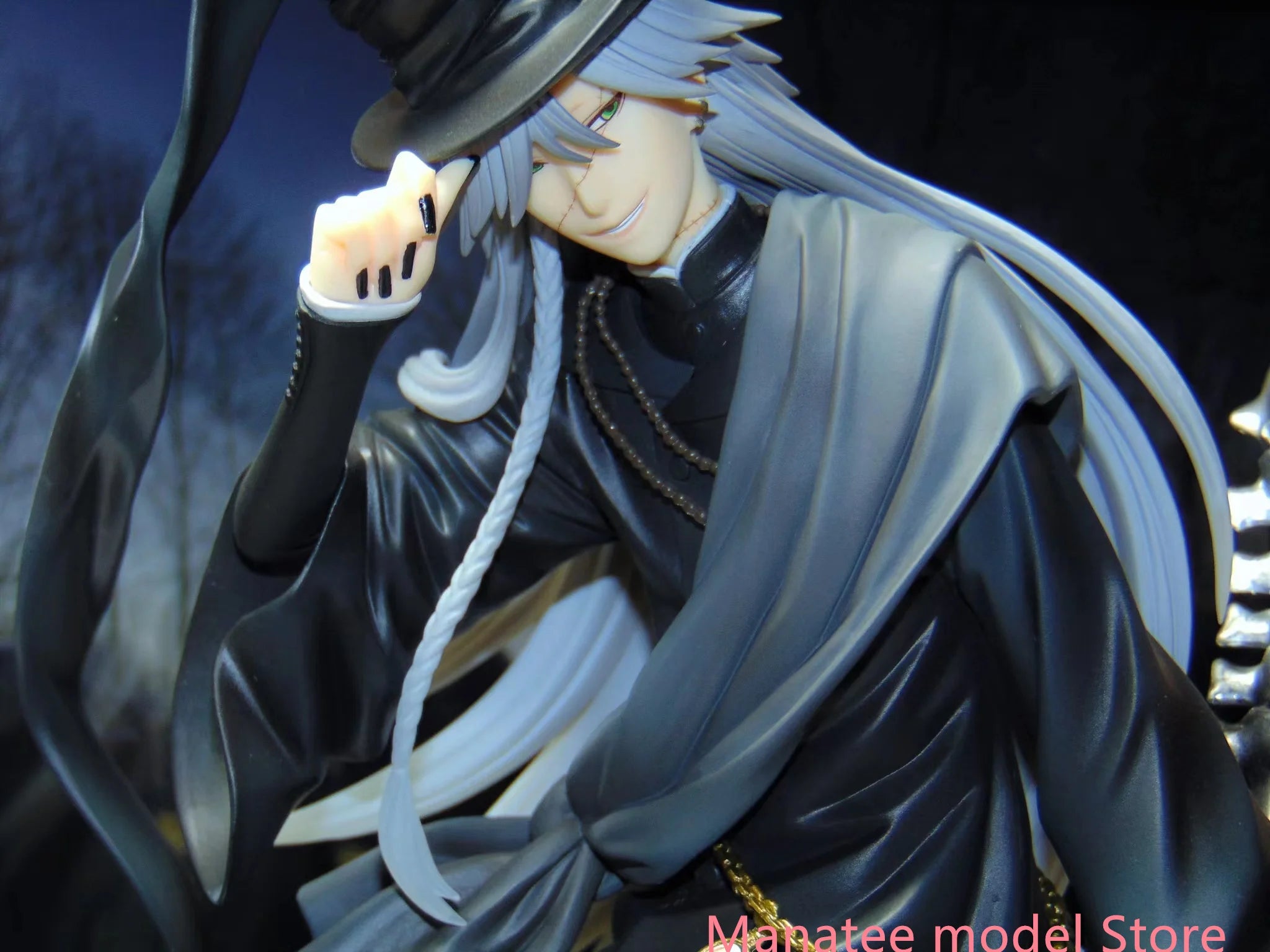 100% Original:Black Butler Book of Circus Funeral House PVC Action Figure Anime Figure Model Toys Figure Collection Doll Gift
