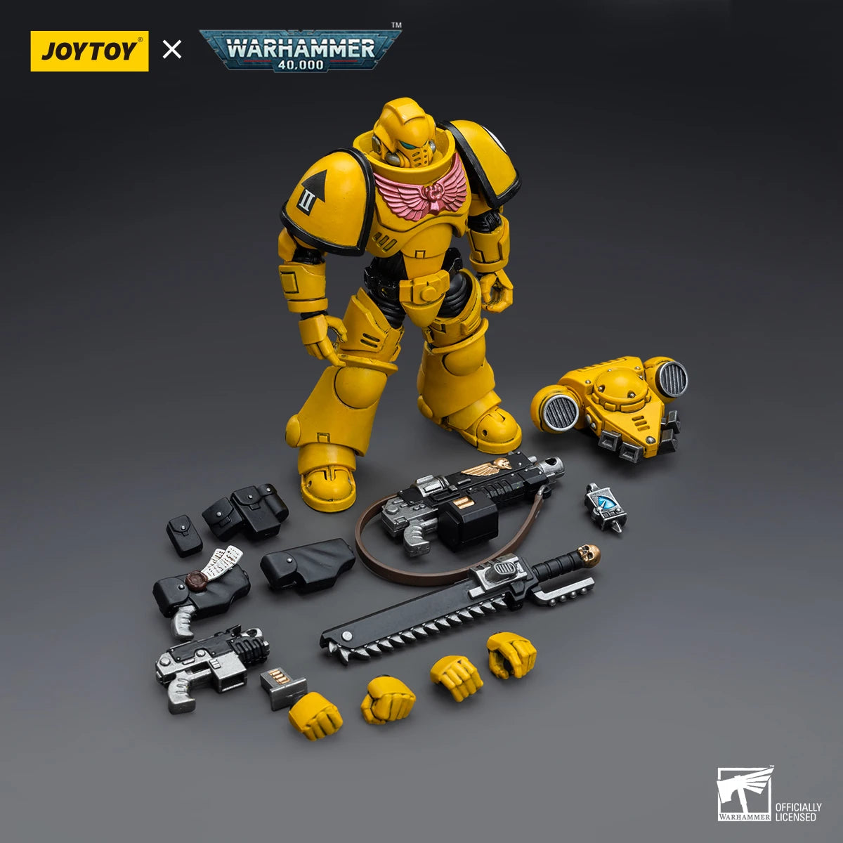JOYTOY Warhammer 40K 1/18 Action Figure Imperial Fists Intercessors Anime figures Toys