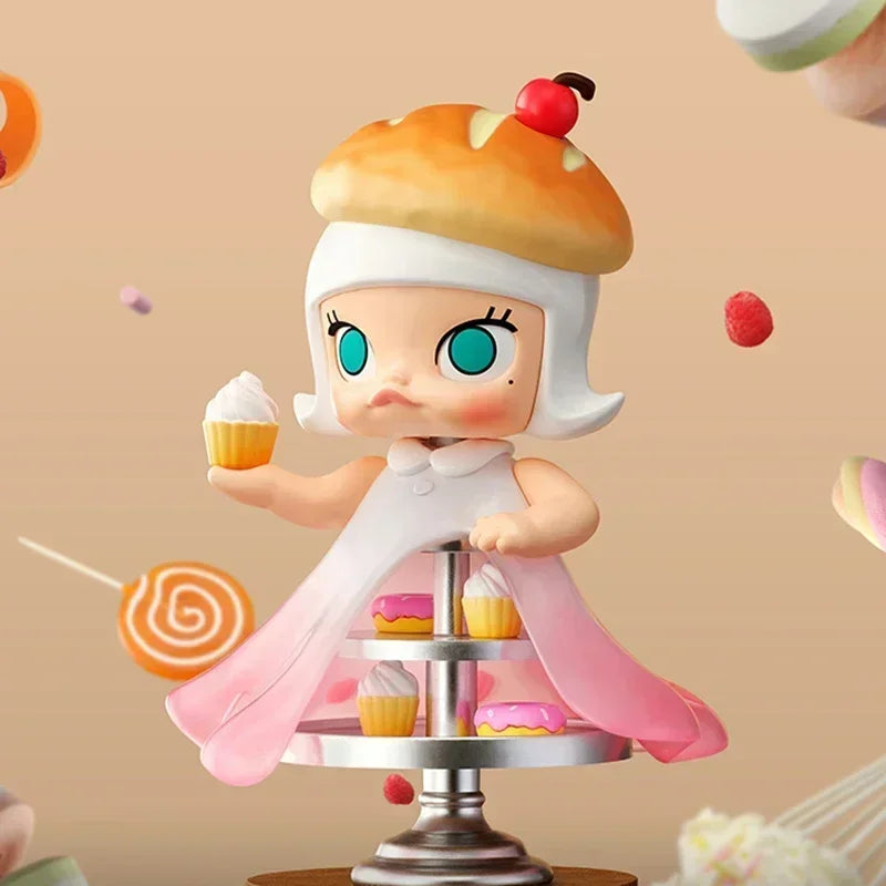 POP MART MOLLY Carb-Lover Series Mystery Box Anime PVC 100% Original Action Figure Collection Model Desktop Ornaments Doll Toys