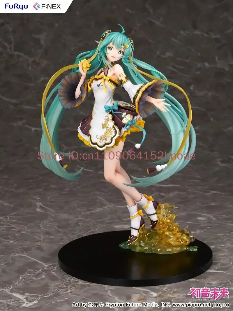 F:Nex Hatsune Miku Vocaloid Figure - Mid-Autumn Night Version Anime Collectible Statue Action Figure Toy for Girls