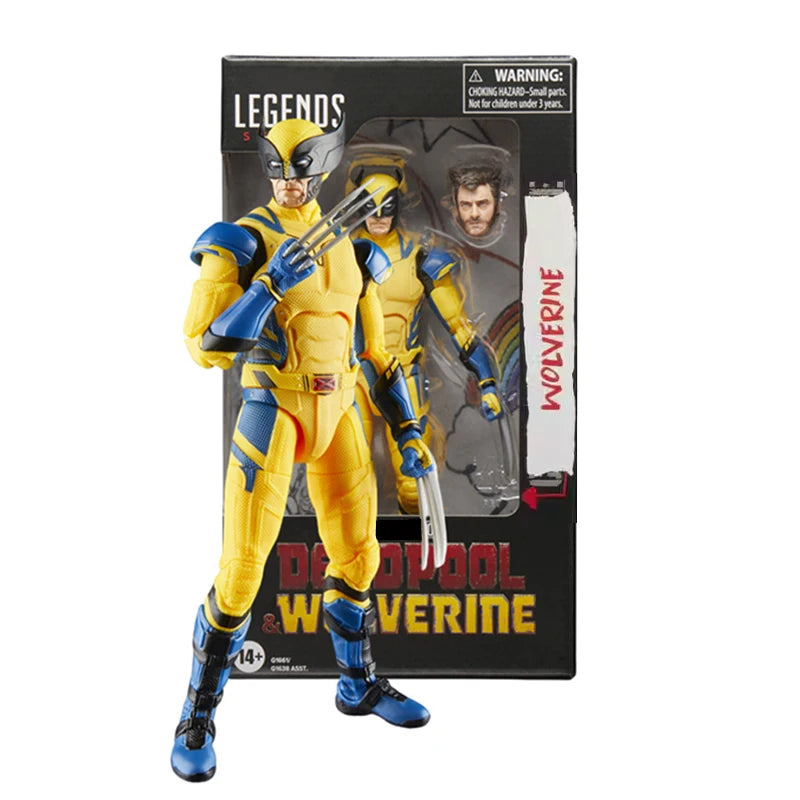 6-Inch Action Figure In Stock Marvel Legends Figure X-Men Wolverine Deadpool Statue Tabletop Display Adult Gift Kids Pvc Toys