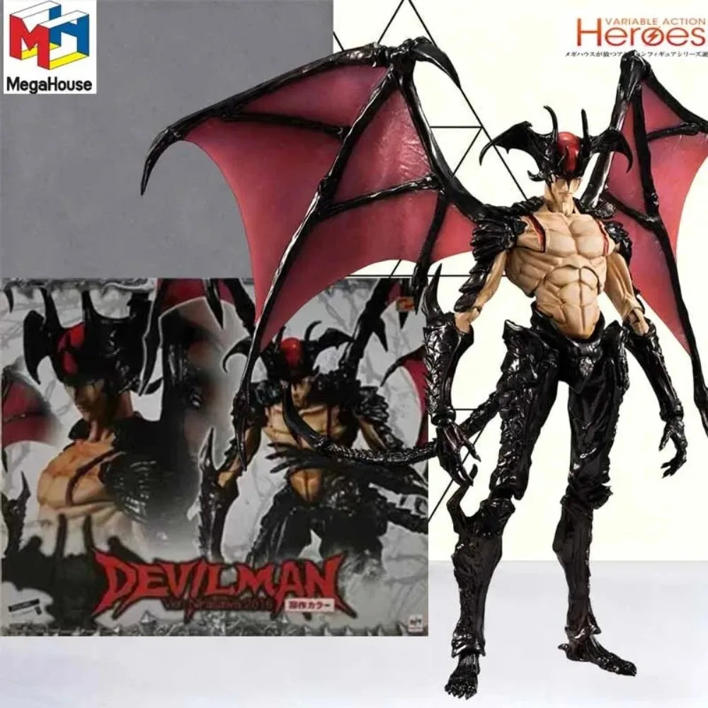 18cm Devilman Inspired Movable Action Figure - Variable Action Heroes Style Collectible Doll with Fist Parts Anime Fan Gift