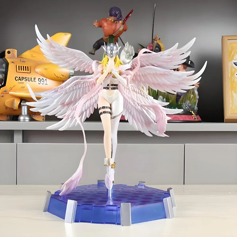 26cm/10.24in Anime Digimon Adventure Figure Angewomon Action Figures Pvc Collection Model Toys for Children Gifts