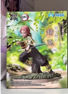 Genuine Bandai Namco Banpresto Demon Slayer Kimetsu No Yaiba Sabito Tomioka Giyuu Pvc 18Cm Figure Model Desktop Ornament Gift