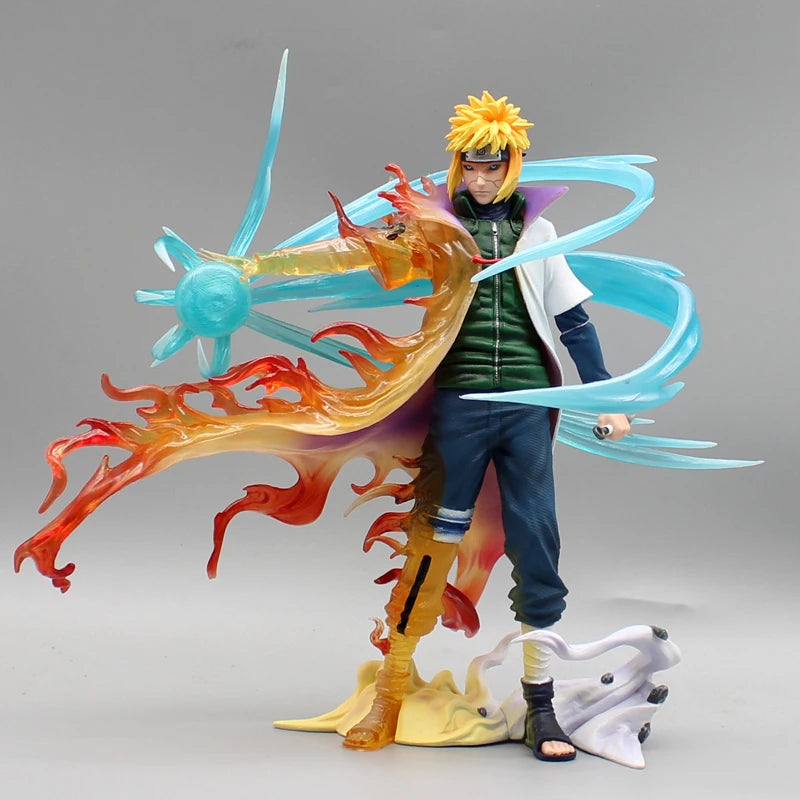 Naruto Anime Figure 26cm Namikaze Minato Gk Pvc Statue Action Figurine Rasengan Desk Decoration Collectible Model Kids Toys Gift