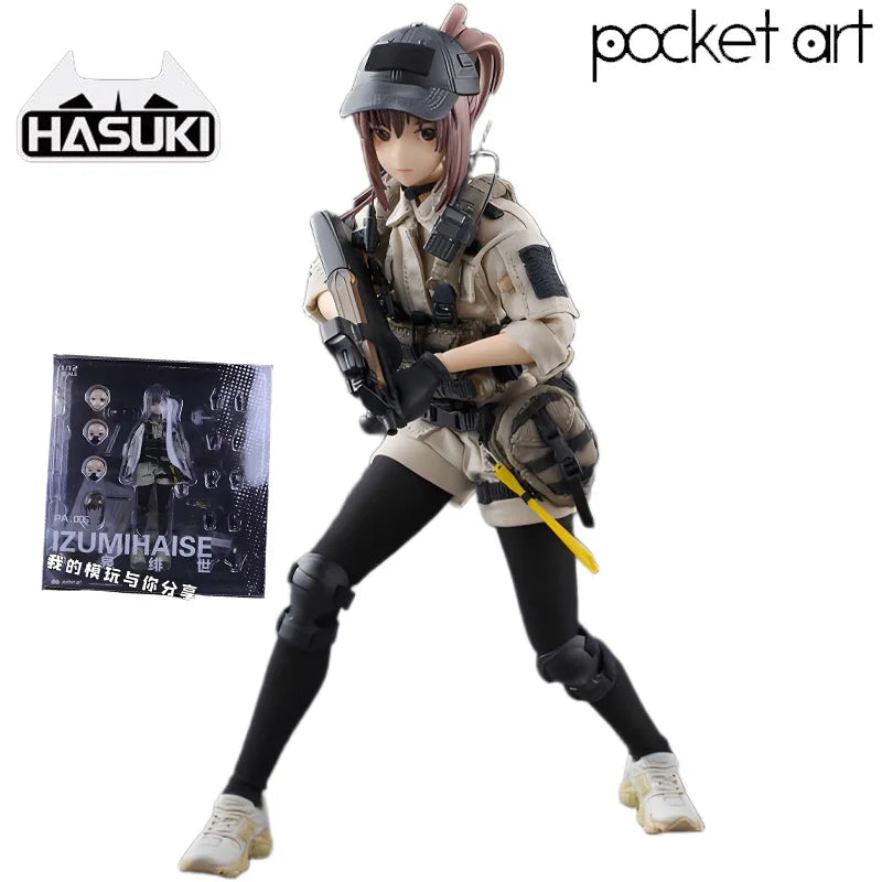HASUKI Pocket Art Series Model Kit | Anime Mini Figure Assembly Set | DIY Collectible Craft for Hobbyists & Adults